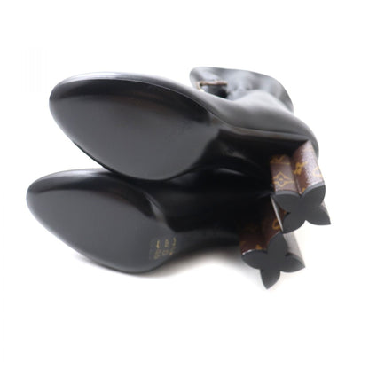 Louis Vuitton Boots Leather Black Women 40