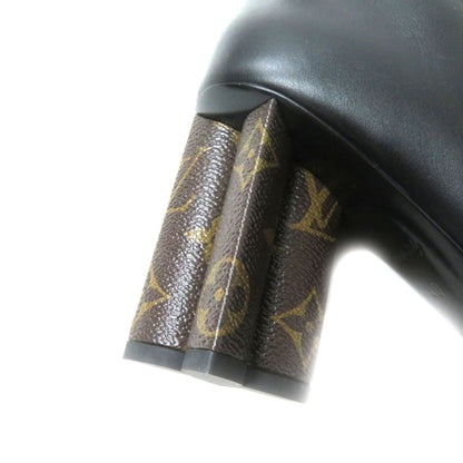 Louis Vuitton Boots Leather Black Women 40