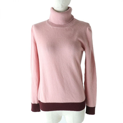 Moncler Knit Cashmere 100% Pink X Bordeaux Women S