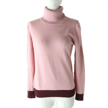 Moncler Knit Cashmere 100% Pink X Bordeaux Women S
