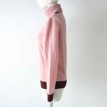 Moncler Knit Cashmere 100% Pink X Bordeaux Women S