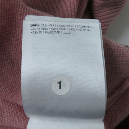 Moncler Knit Cashmere 100% Pink X Bordeaux Women S