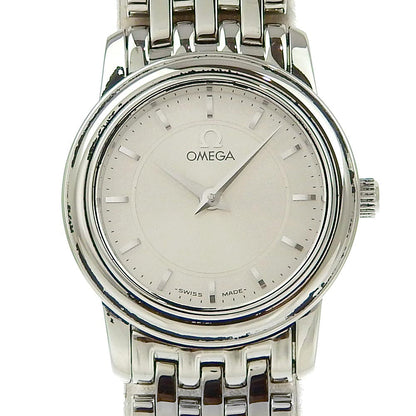 Omega Watches Quartz 4570.31 Stainless Steel Silver Devil Silver Dial Women