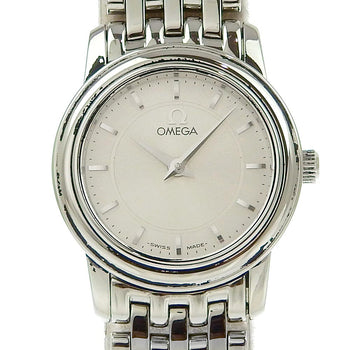 Omega Watches Quartz 4570.31 Stainless Steel Silver Devil Silver Dial Women