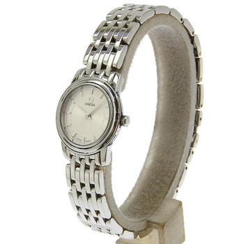 Omega Watches Quartz 4570.31 Stainless Steel Silver Devil Silver Dial Women