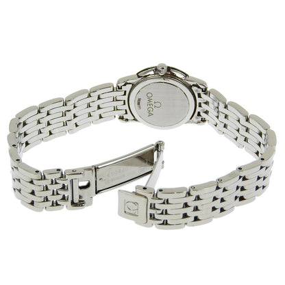 Omega Watches Quartz 4570.31 Stainless Steel Silver Devil Silver Dial Women