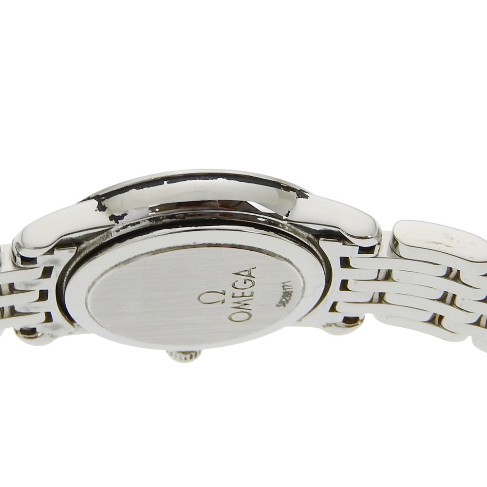Omega Watches Quartz 4570.31 Stainless Steel Silver Devil Silver Dial Women