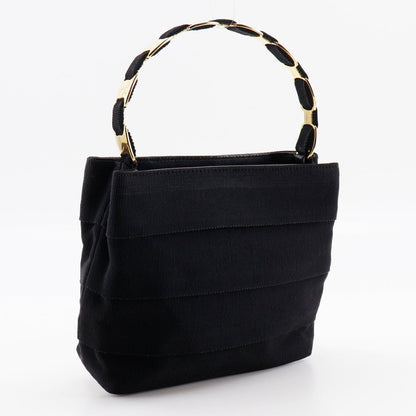 Salvatore Ferragamo Handbag Canvas Black Women