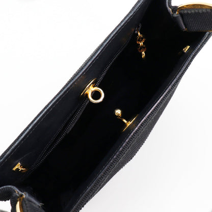 Salvatore Ferragamo Handbag Canvas Black Women