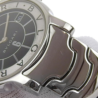 Bvlgari Watches Quartz St35S Stainless Steel Black Solo Tempo Black Dial Mens