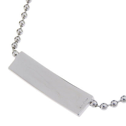 Gucci Necklace K18 White Gold, Diamond Silver Unisex(Unisex)