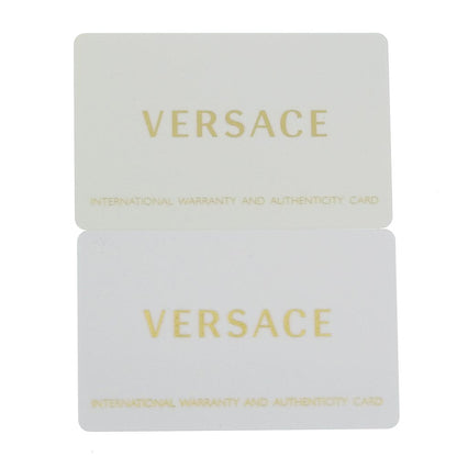 Versace Watches Quartz Wr5 Stainless Steel , Leather Gold Vera Navy Dial Mens