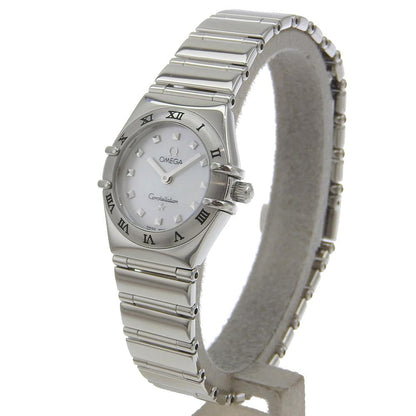 Omega Watches Quartz 1561.71 Stainless Steel White Cal.1456 My Choice Constellation White Shell