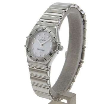 Omega Watches Quartz 1561.71 Stainless Steel White Cal.1456 My Choice Constellation White Shell