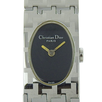 Christian Dior Watches Quartz D70-100 Stainless Steel Silver Miss Dior Black Dial Women