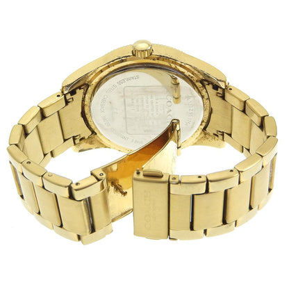 Coach Watches Quartz Ca133.2.95.1754 Plated Gold Black Day Date Black Dial Mens