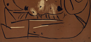 Pablo Picasso, The Aubade With Harmonica Player (Orozco 214), Grabados Al Linleo, Linocut
