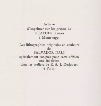 Salvador Dali, Composition (M/Lpsinger 1175; Field 67-2), Hommage A Meissonier, Lithograph