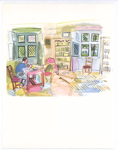 Raoul Dufy, L'Auteur Dans Son Cabinet De Travail, Vacances Forces