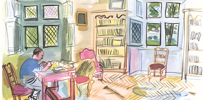 Raoul Dufy, L'Auteur Dans Son Cabinet De Travail, Vacances Forces