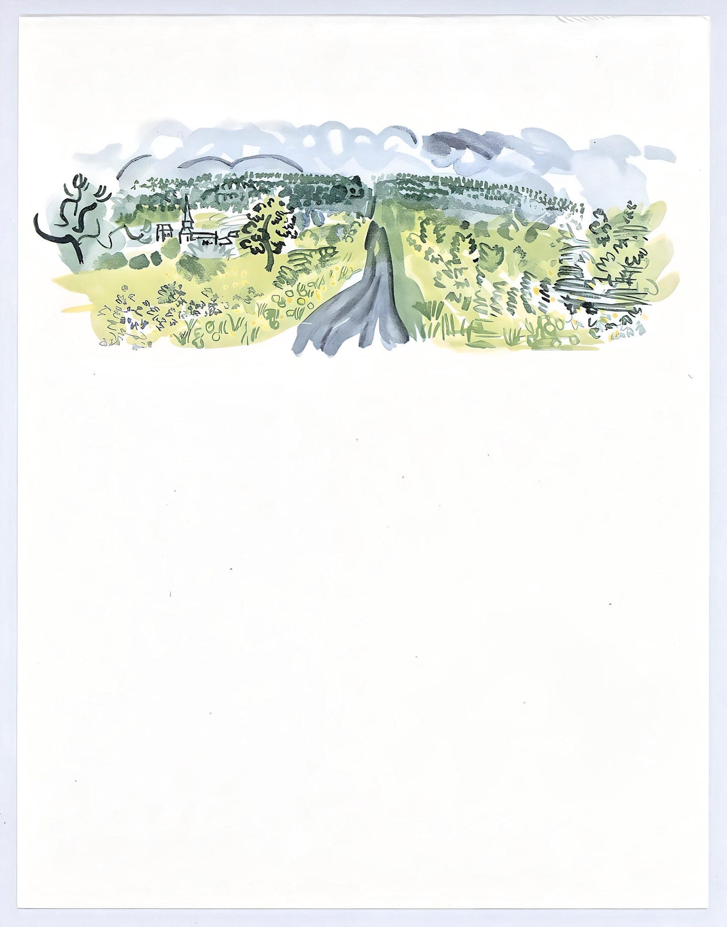 Raoul Dufy, Village De France, Vacances Forces