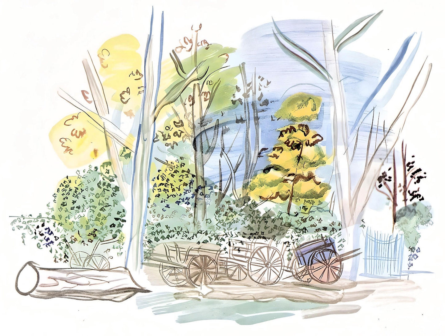 Raoul Dufy, Le Cimetire Des Carrioles, Vacances Forces