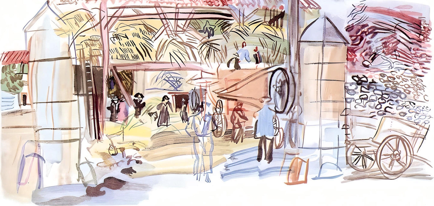 Raoul Dufy, A La Batteuse, Vacances Forces