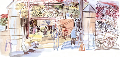 Raoul Dufy, A La Batteuse, Vacances Forces