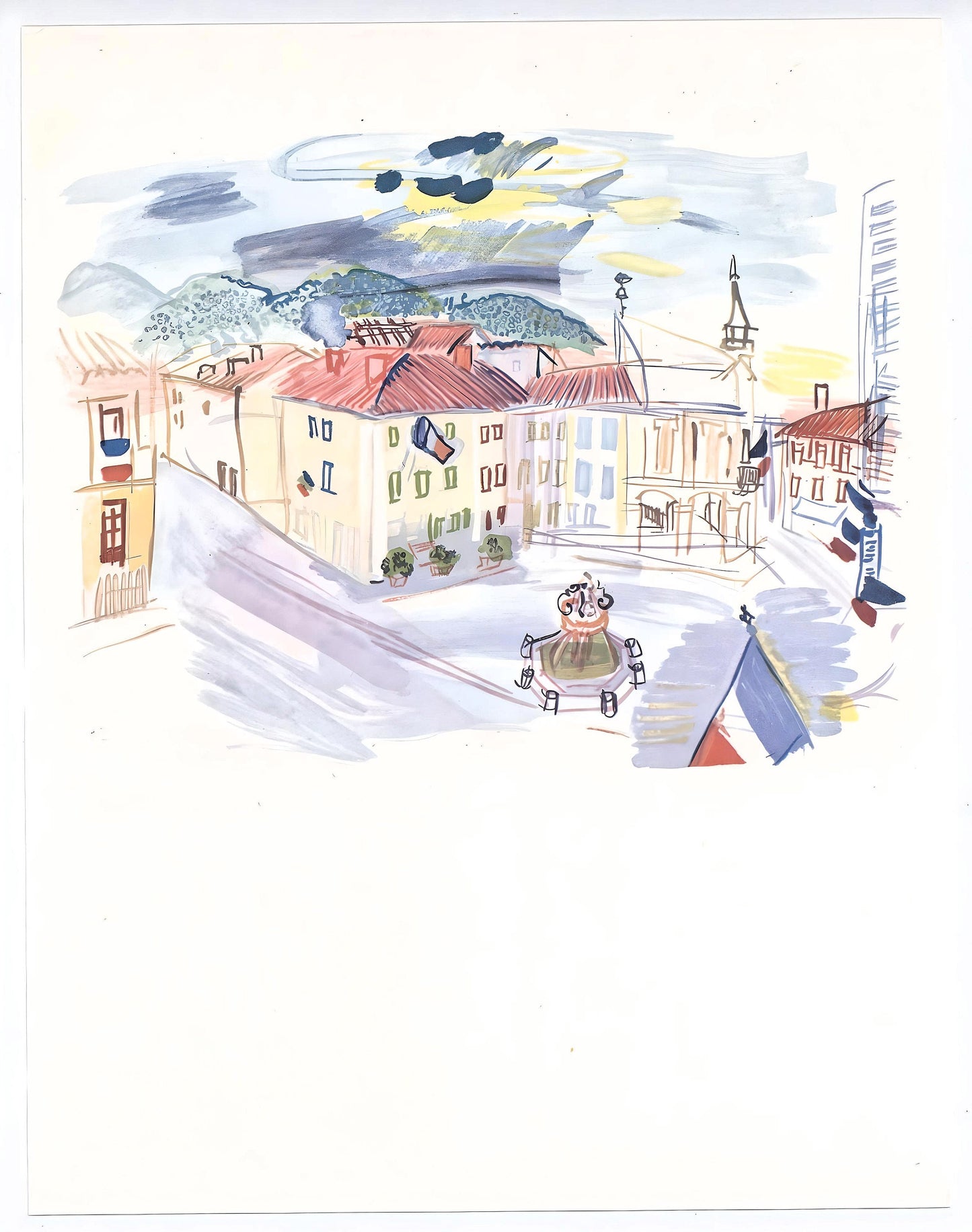 Raoul Dufy, Aspet Pavoise, Vacances Forces