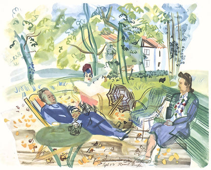 Raoul Dufy, Dans Le Jardin De Montsauns, Vacances Forces