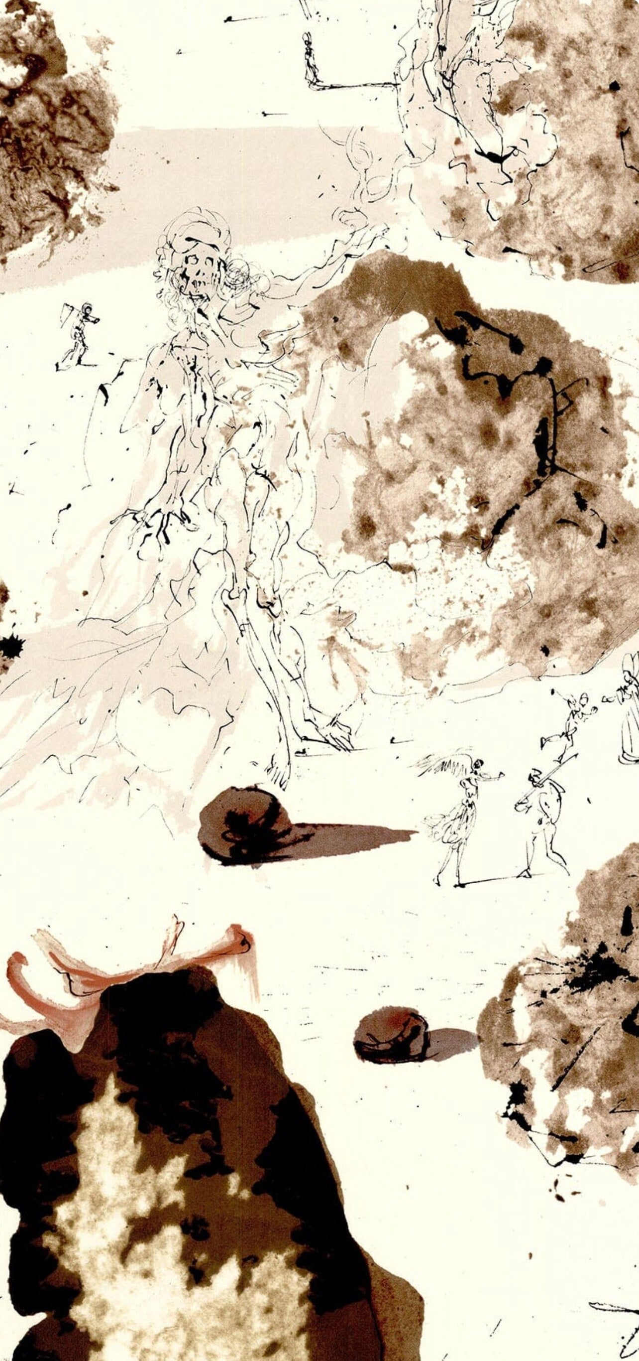 Salvador Dali, Composition (Michler/Lpsinger 1600; Field 69-3), Biblia Sacra, Lithograph