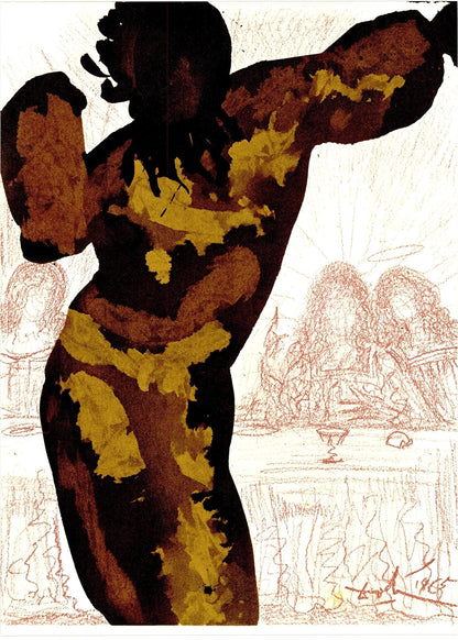Salvador Dali, Composition (Michler/Lpsinger 1600; Field 69-3), Biblia Sacra, Lithograph