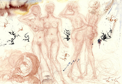 Salvador Dali, Composition (Michler/Lpsinger 1600; Field 69-3), Biblia Sacra, Lithograph