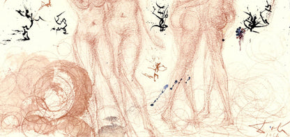 Salvador Dali, Composition (Michler/Lpsinger 1600; Field 69-3), Biblia Sacra, Lithograph