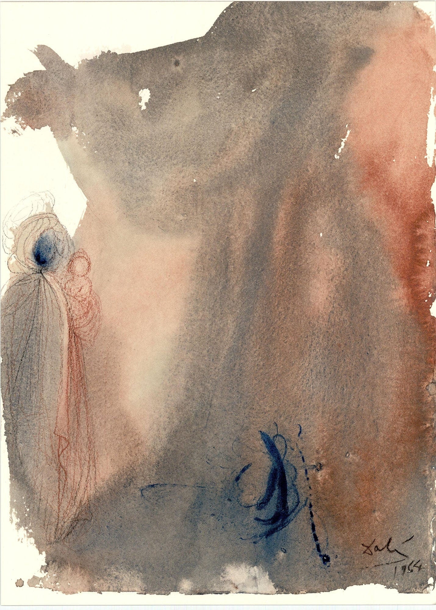 Salvador Dali, Composition (Michler/Lpsinger 1600; Field 69-3), Biblia Sacra, Lithograph