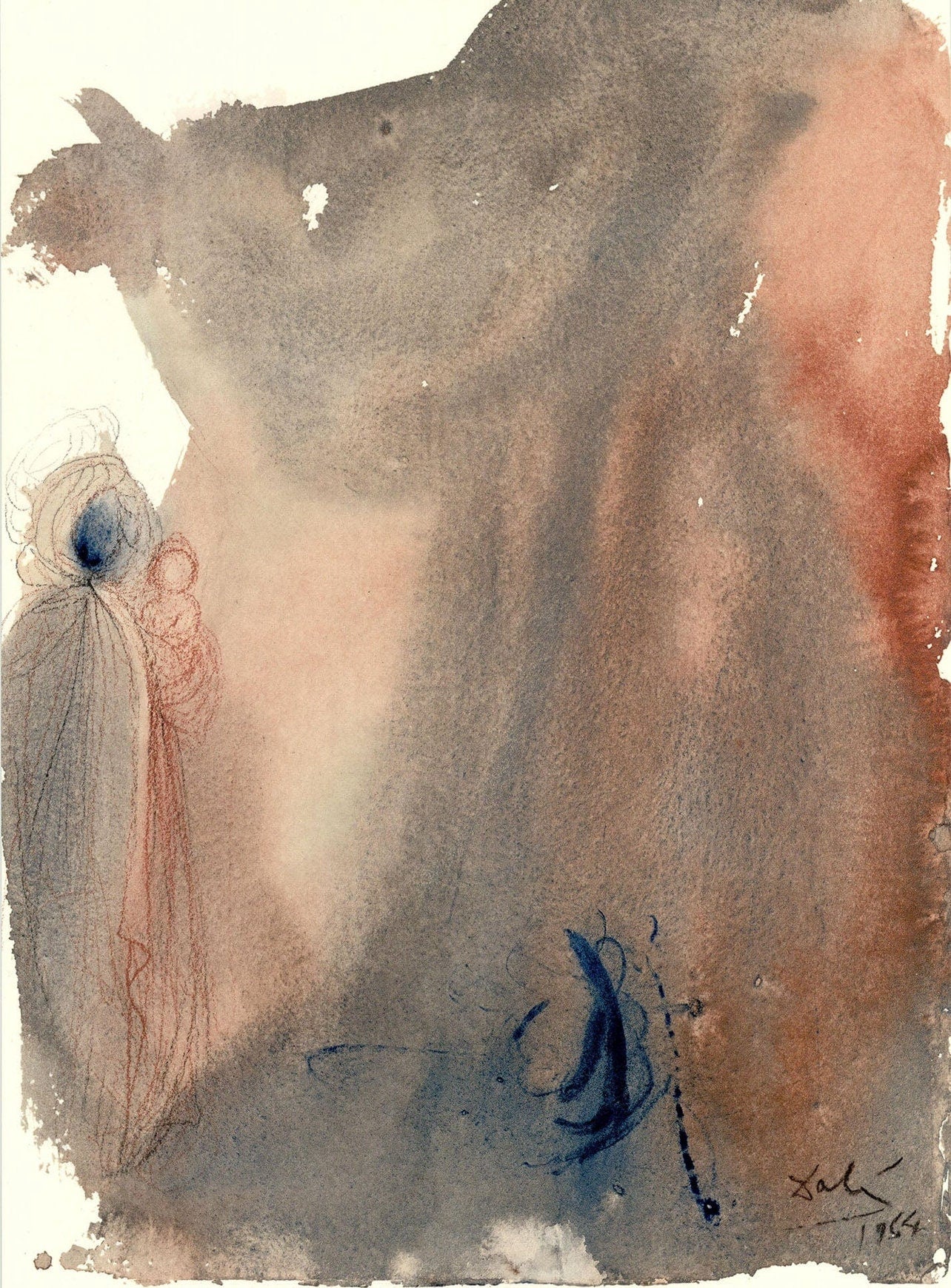 Salvador Dali, Composition (Michler/Lpsinger 1600; Field 69-3), Biblia Sacra, Lithograph