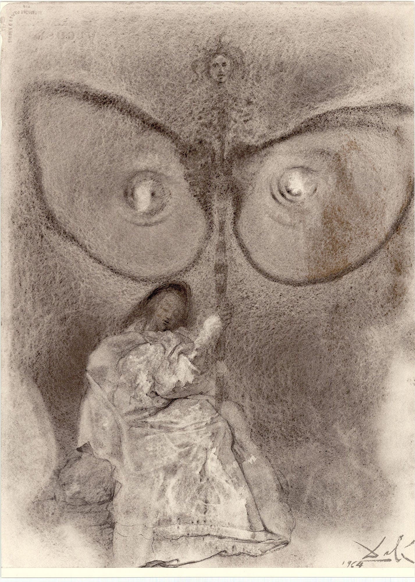 Salvador Dali, Composition (Michler/Lpsinger 1600; Field 69-3), Biblia Sacra, Lithograph