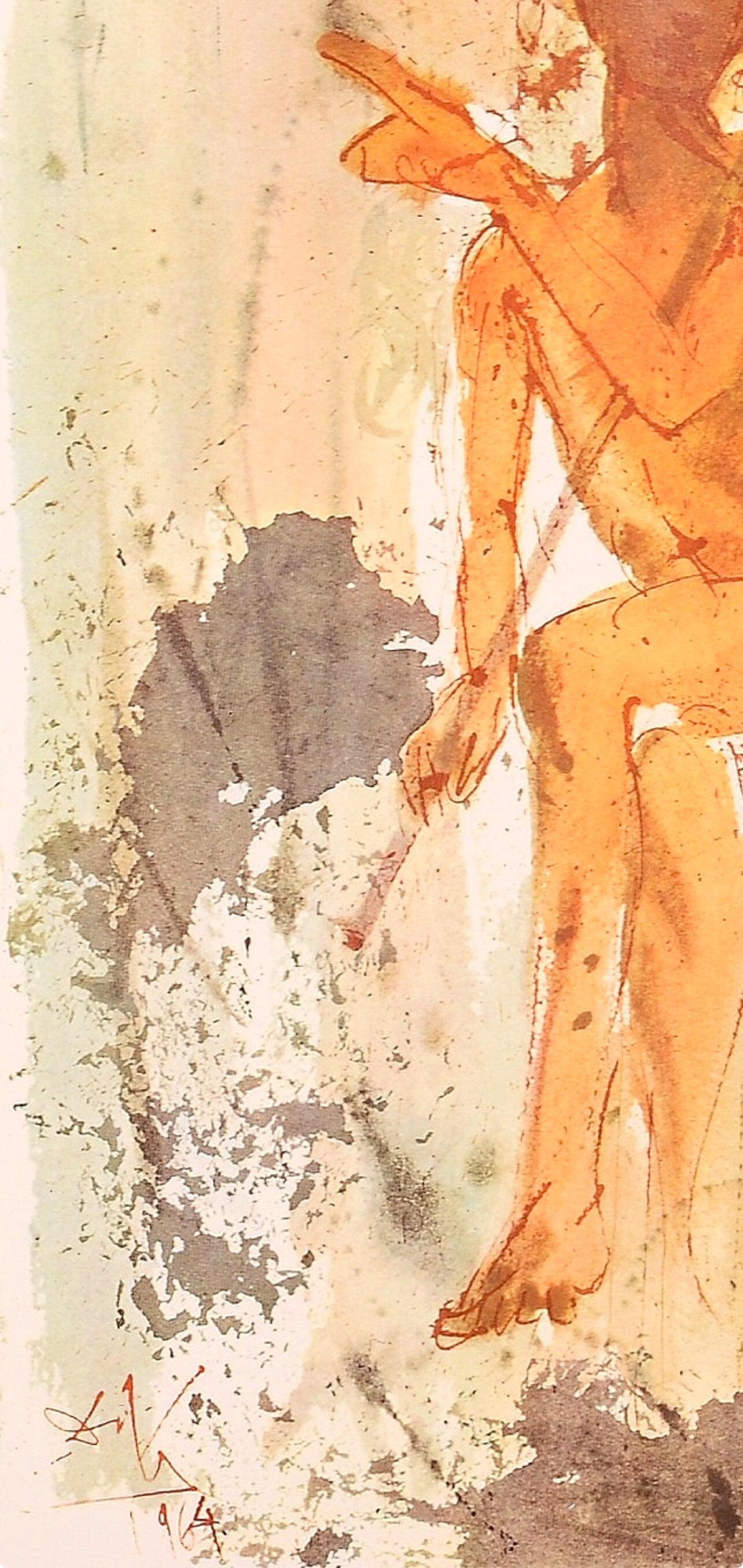 Salvador Dali, Composition (Michler/Lpsinger 1600; Field 69-3), Biblia Sacra, Lithograph