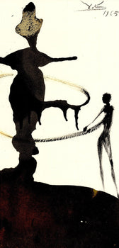 Salvador Dali, Composition (Michler/Lpsinger 1600; Field 69-3), Biblia Sacra, Lithograph