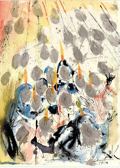 Salvador Dali, Composition (Michler/Lpsinger 1600; Field 69-3), Biblia Sacra, Lithograph
