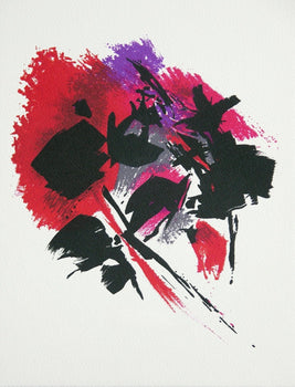 Alfred Manessier, La Tache Rouge, Souvenirs Et Portraits D'Artistes, Lithograph