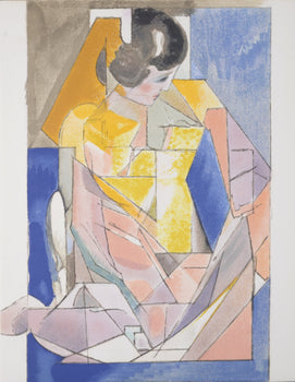 Jacques Villon, Portrait D'Une Jeune Fille, Souvenirs Et Portraits D'Artistes, Lithograph