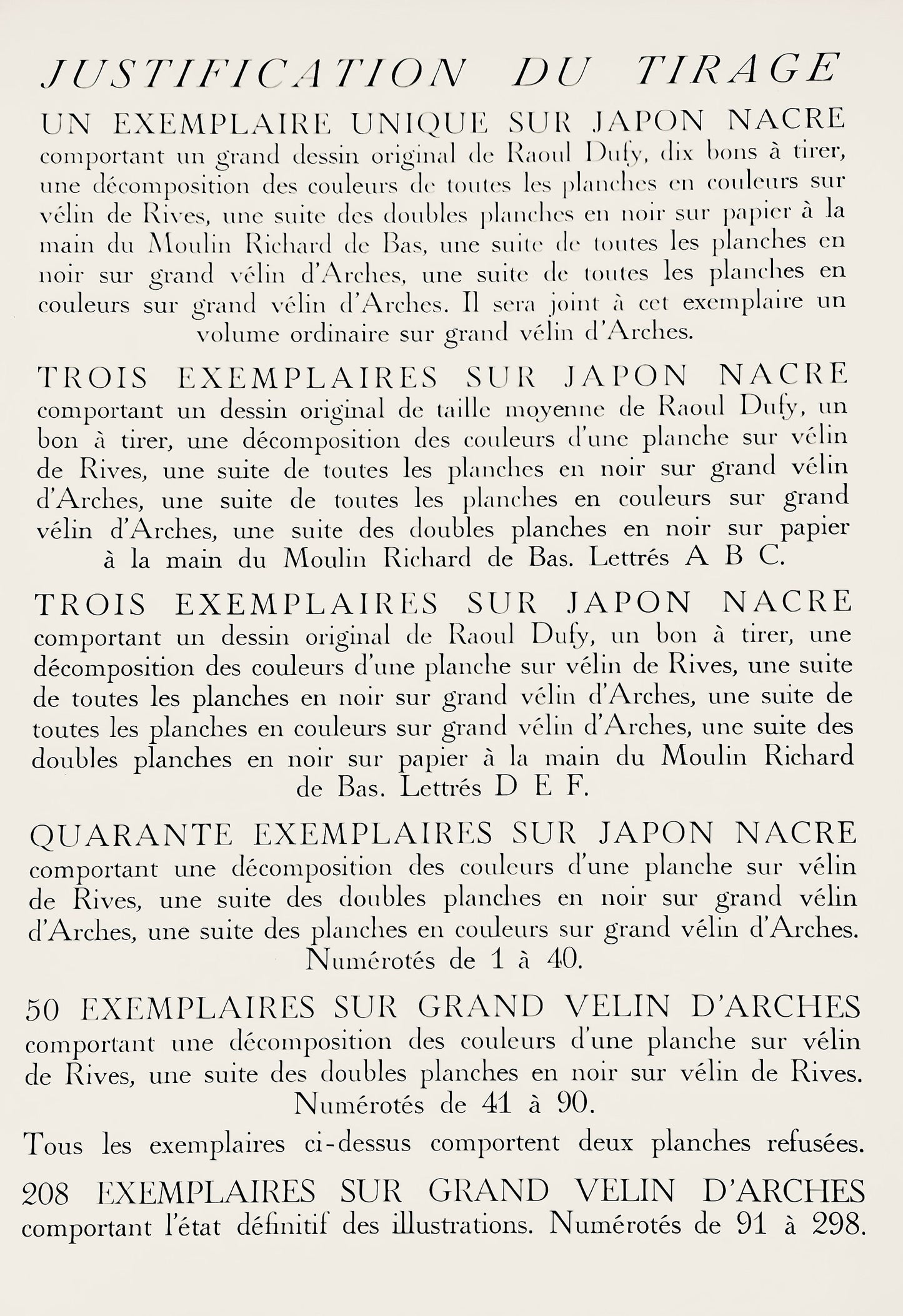 Raoul Dufy, Composition, Les Ctes Normandes, Lithograph