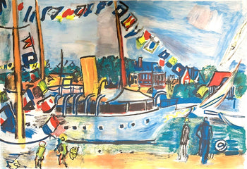 Raoul Dufy, Composition, Les Ctes Normandes, Lithograph