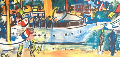 Raoul Dufy, Composition, Les Ctes Normandes, Lithograph