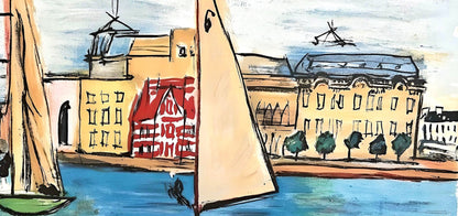 Raoul Dufy, Composition, Les Ctes Normandes, Lithograph