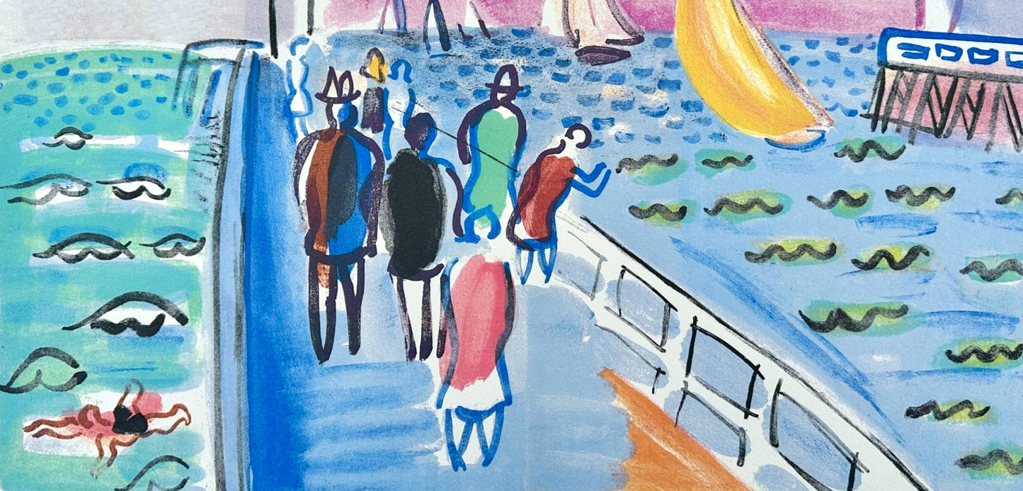 Raoul Dufy, Composition, Les Ctes Normandes, Lithograph