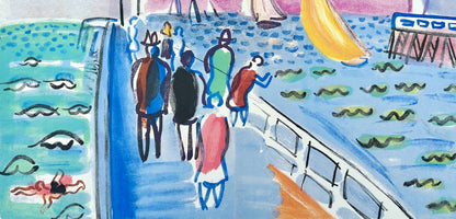 Raoul Dufy, Composition, Les Ctes Normandes, Lithograph