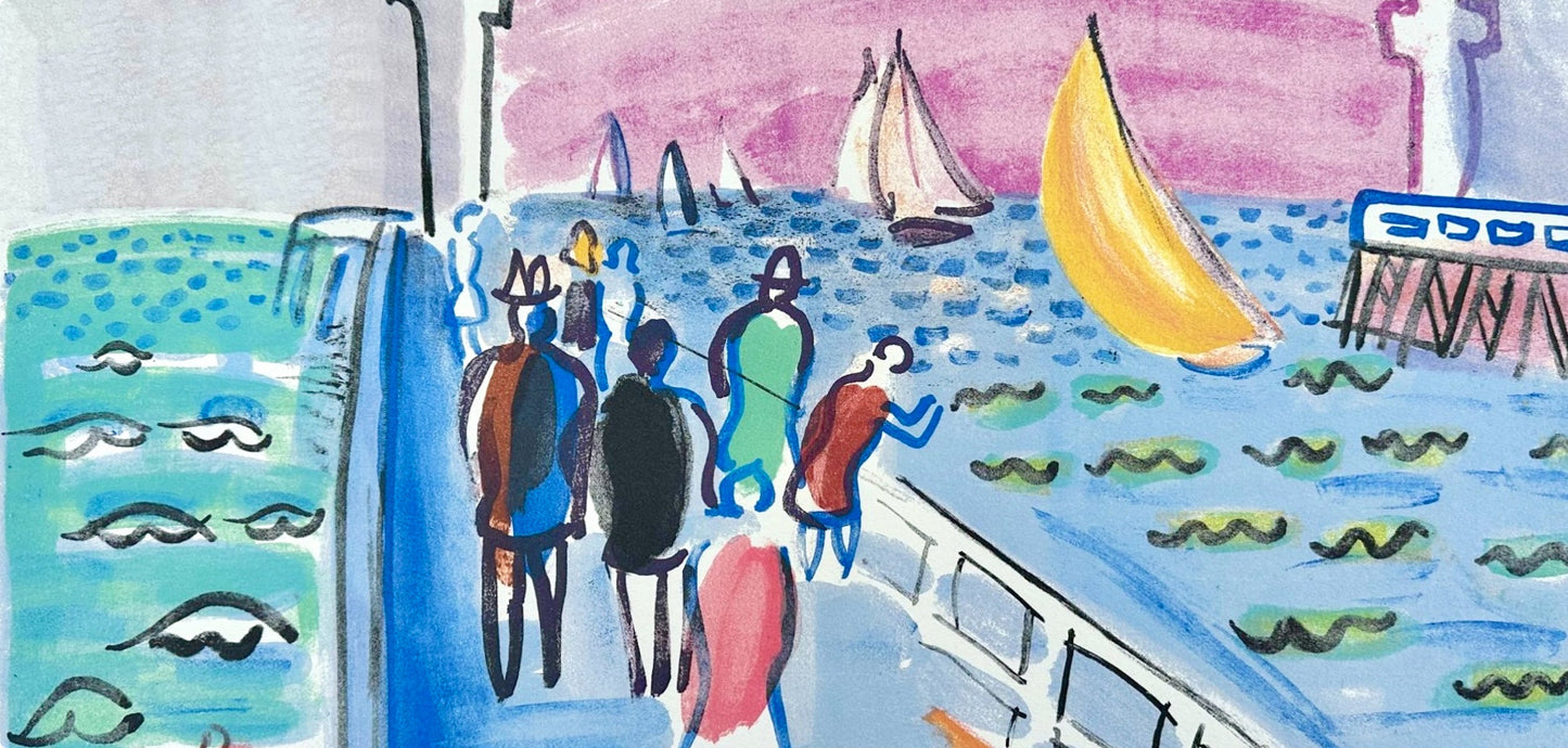 Raoul Dufy, Composition, Les Ctes Normandes, Lithograph