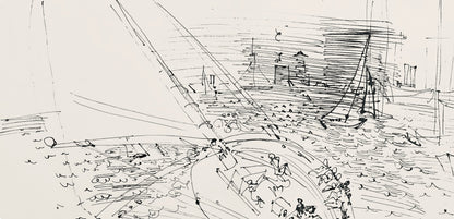Raoul Dufy, Composition, Les Ctes Normandes, Lithograph